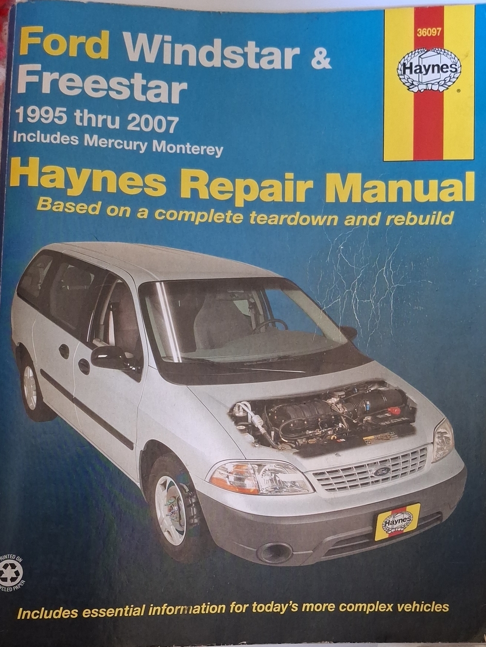 Haynes Ford Windstar & Freestar Repair Manual '95 Thru 2007.